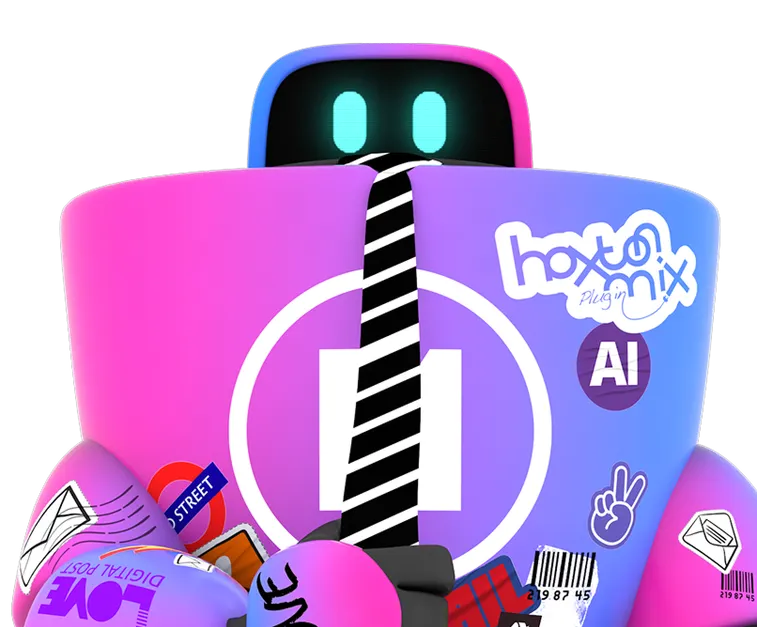Robot showing enterprise solution