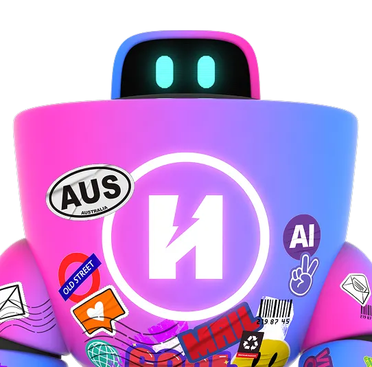 Robot upper half with envelopes