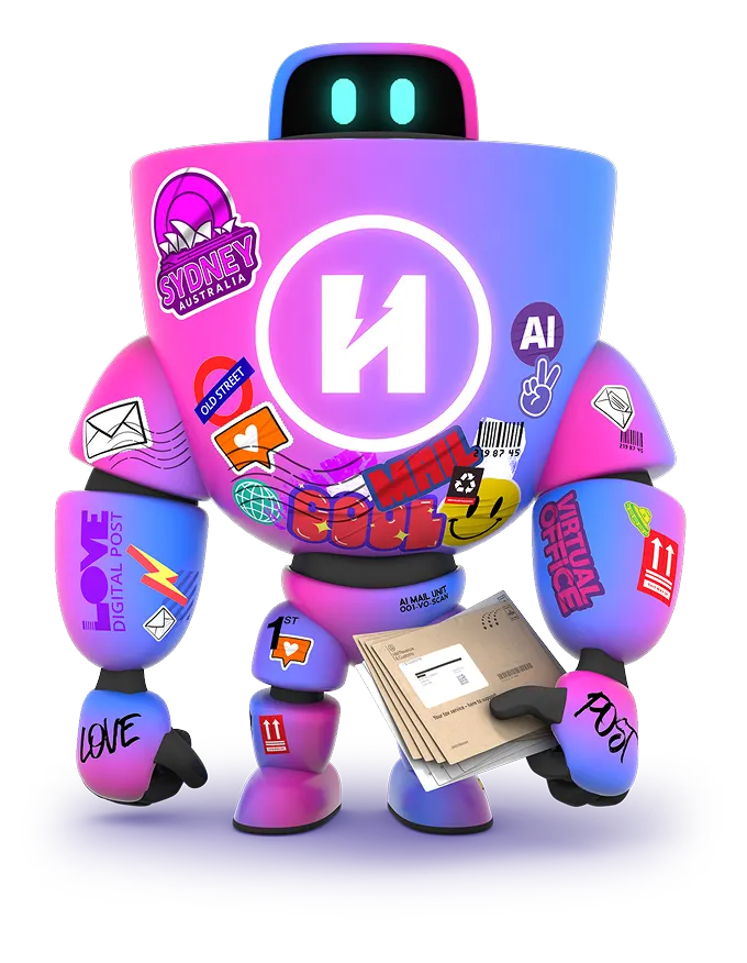 Enterprise robot with thunder sticker