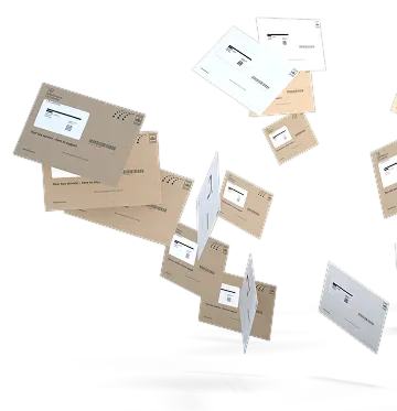 Scattered envelopes small cropped