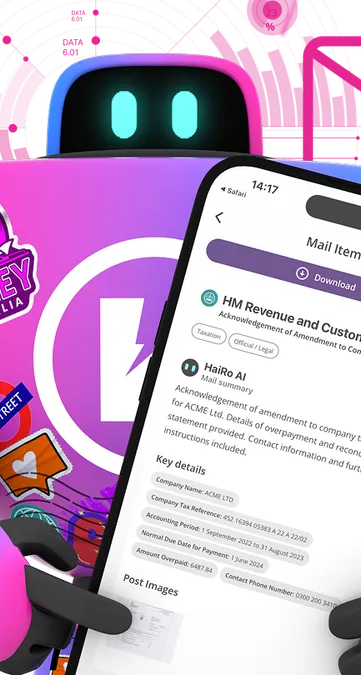 Robot arm pointing right with scan background