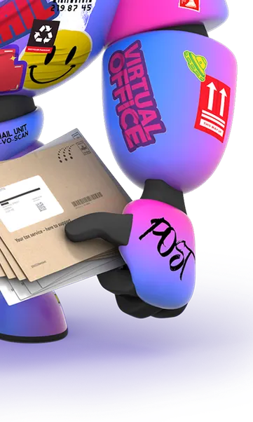 Robot arm with mail integration