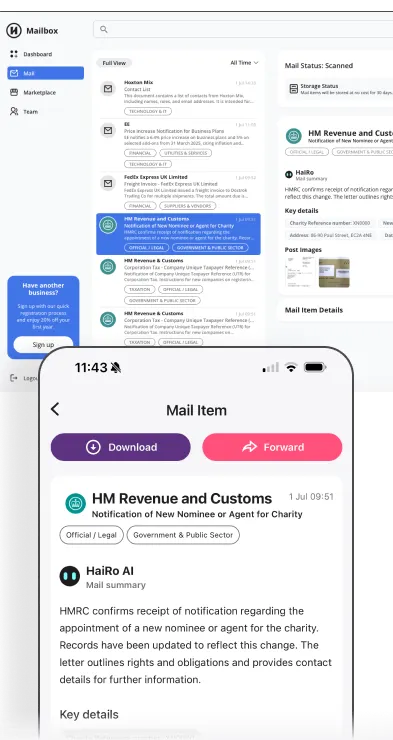 MailPortal Screenshots