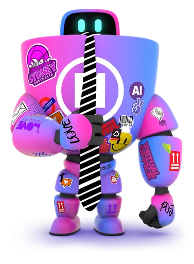 Robot with enterprise branding