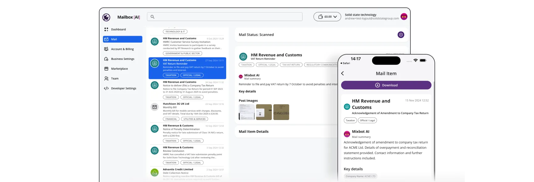 MailPortal Screenshots