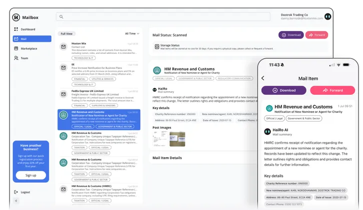 MailPortal Screenshots