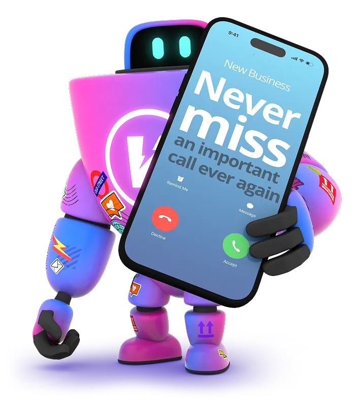 Never miss a call icon