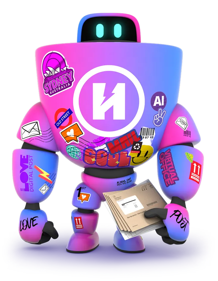 Enterprise robot with thunder sticker
