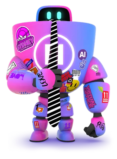 Robot with enterprise branding