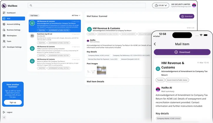 MailPortal Screenshots