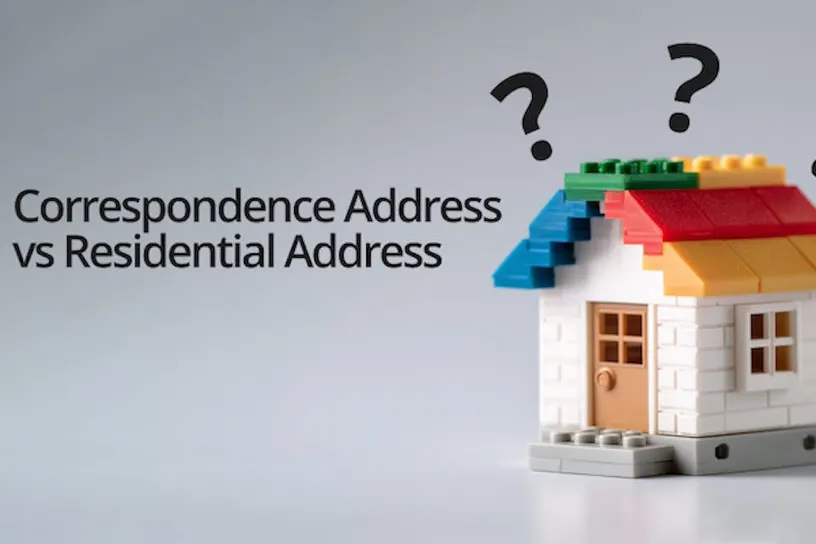 Correspondence Address vs Residential blog header