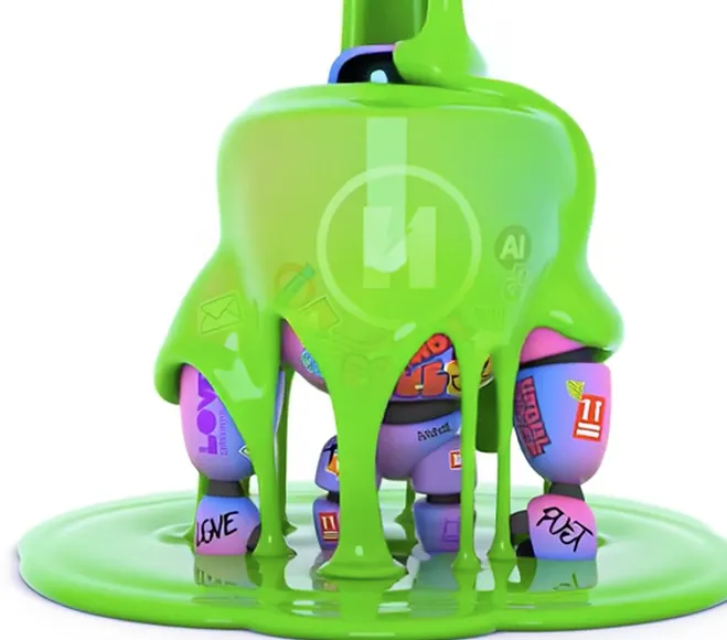 Robot in WhatsApp paint