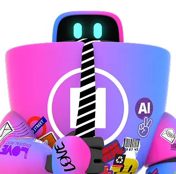 Robot showing enterprise solution