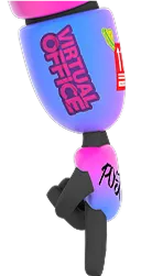 Robot arm pointing down